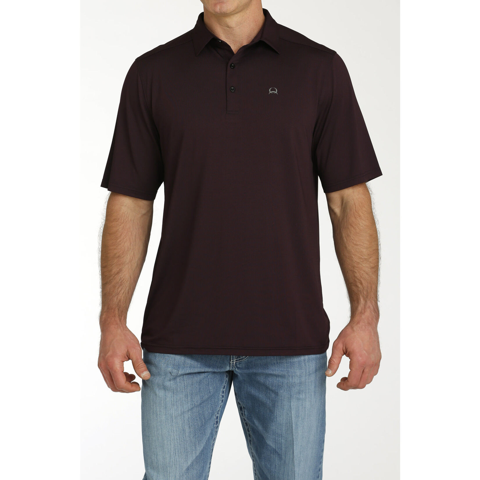 Cinch Cinch MTK1863038 Men's Short Sleeve Arena Flex Polo Purple