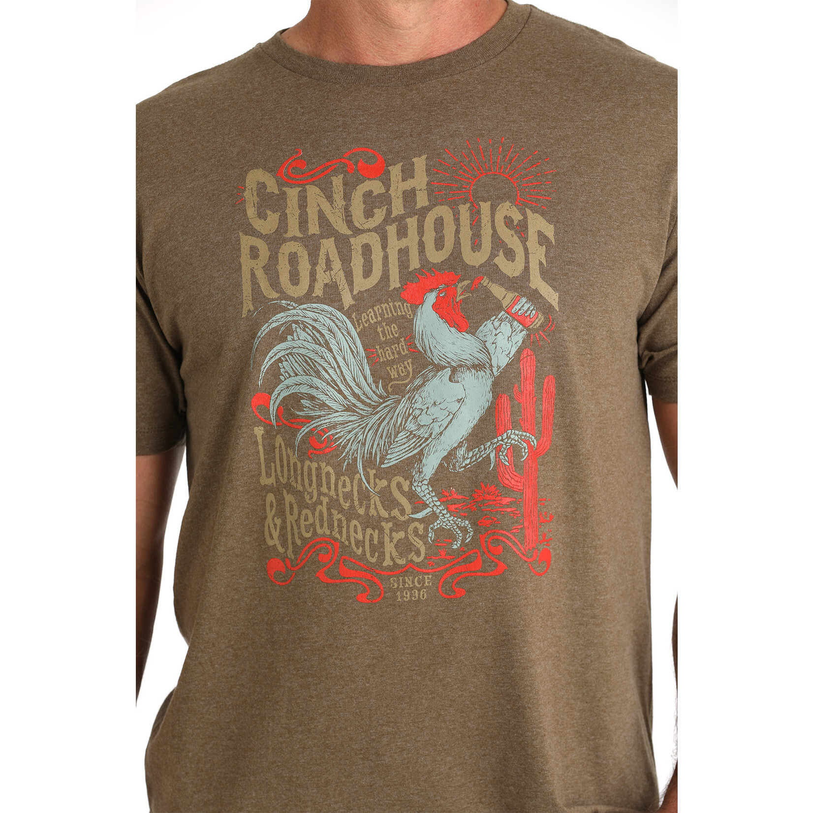 Cinch Cinch MTT1690683 Men's Short Sleeve T- Shirt Brown