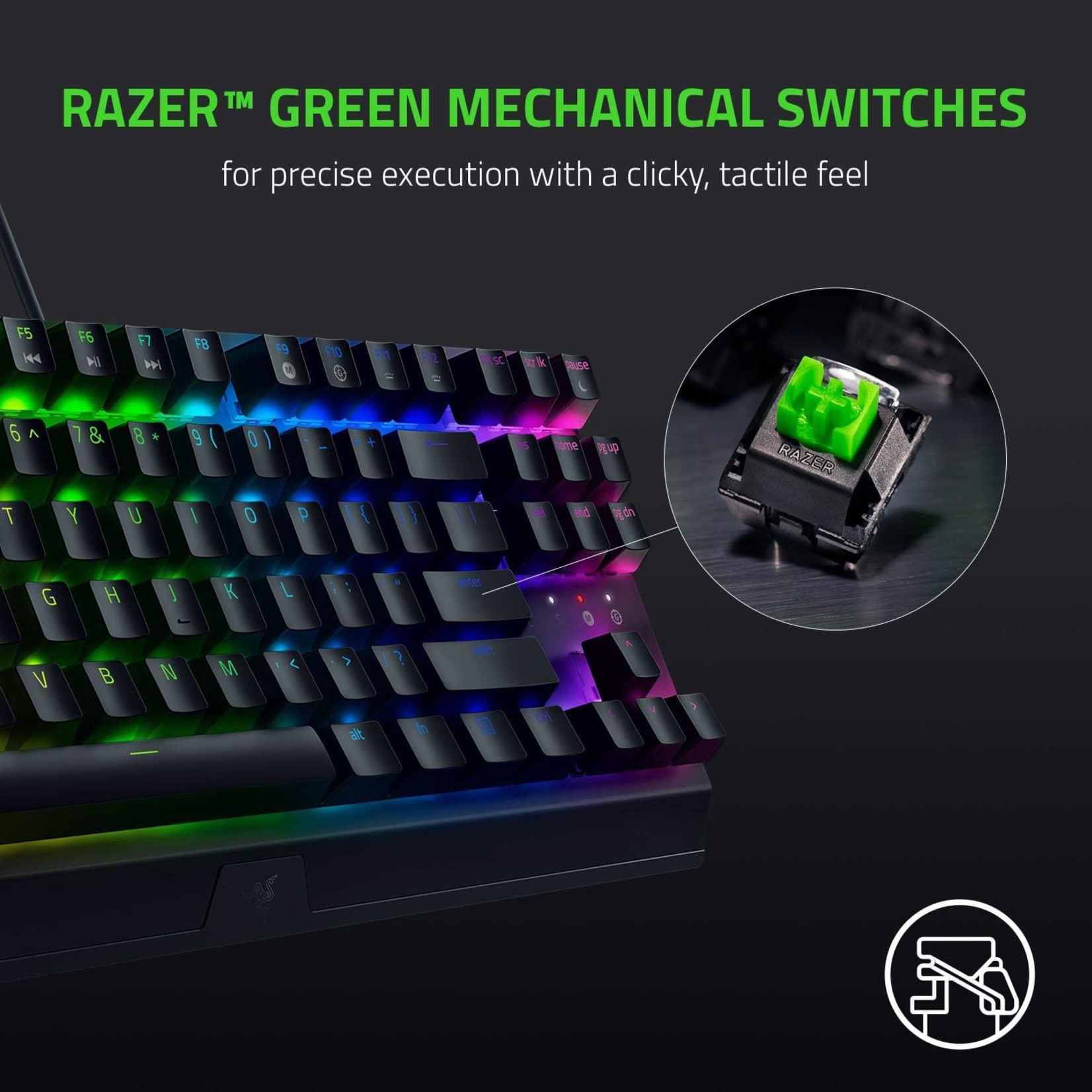 Razer Razer BlackWidow V3 Tenkeyless Green Switch Keyboard
