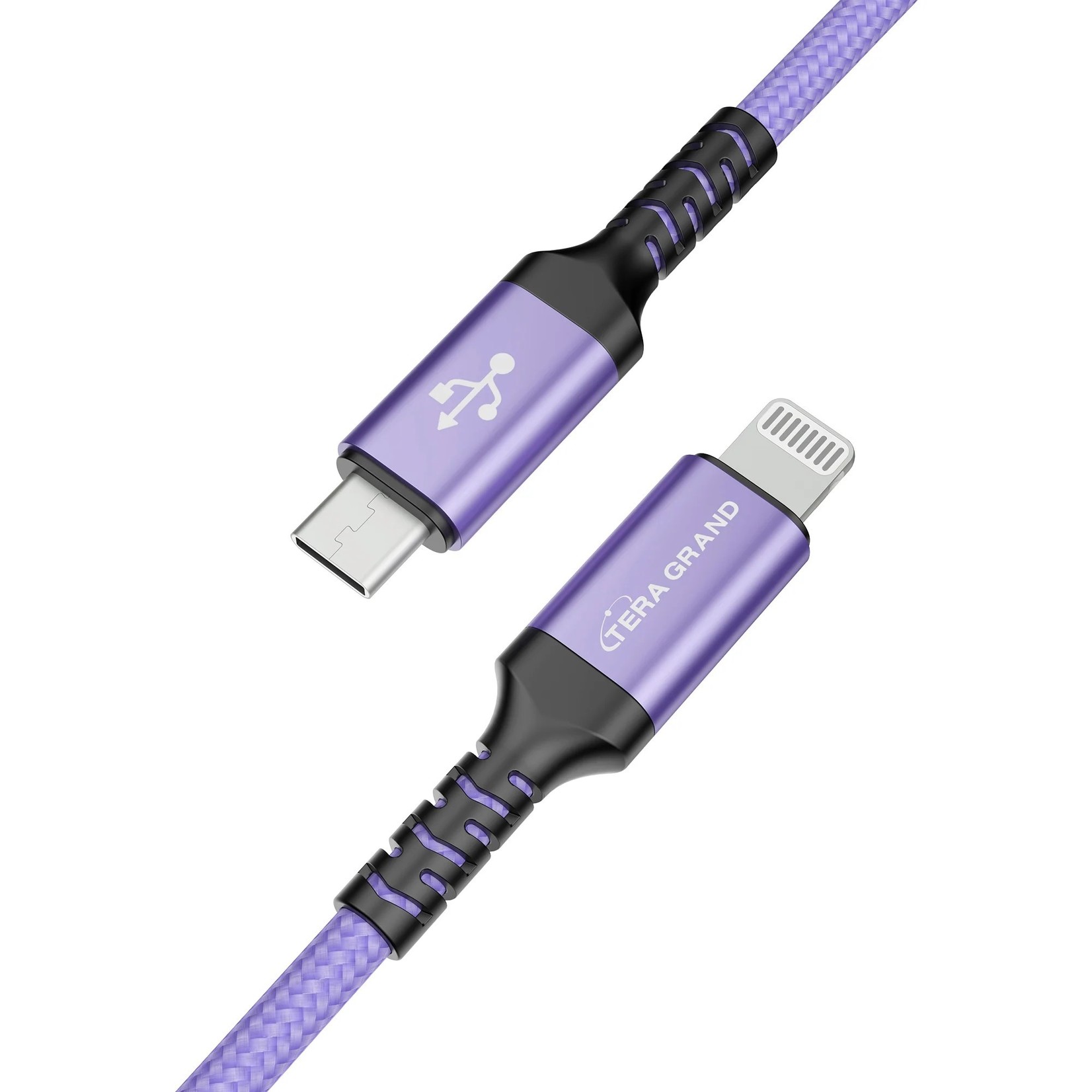 Tera Grand Lightning to USB-C Braided Cable 6ft