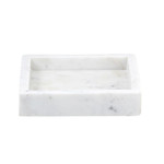Square Marble Tray White
