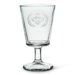 Bee in Crest Wine Glass