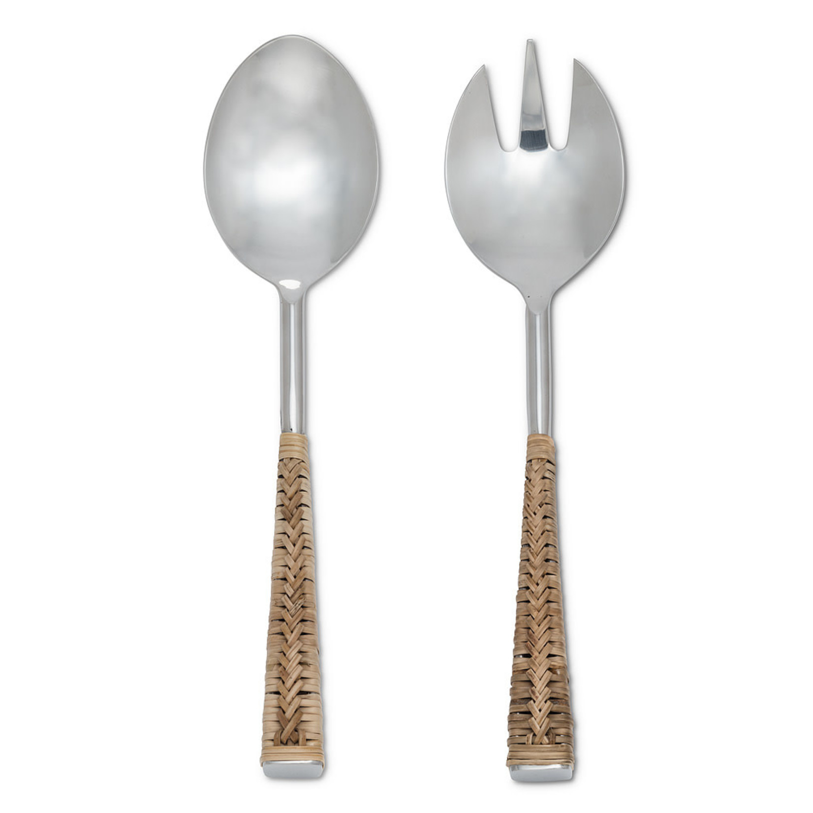 Rattan Handle Salad Servers