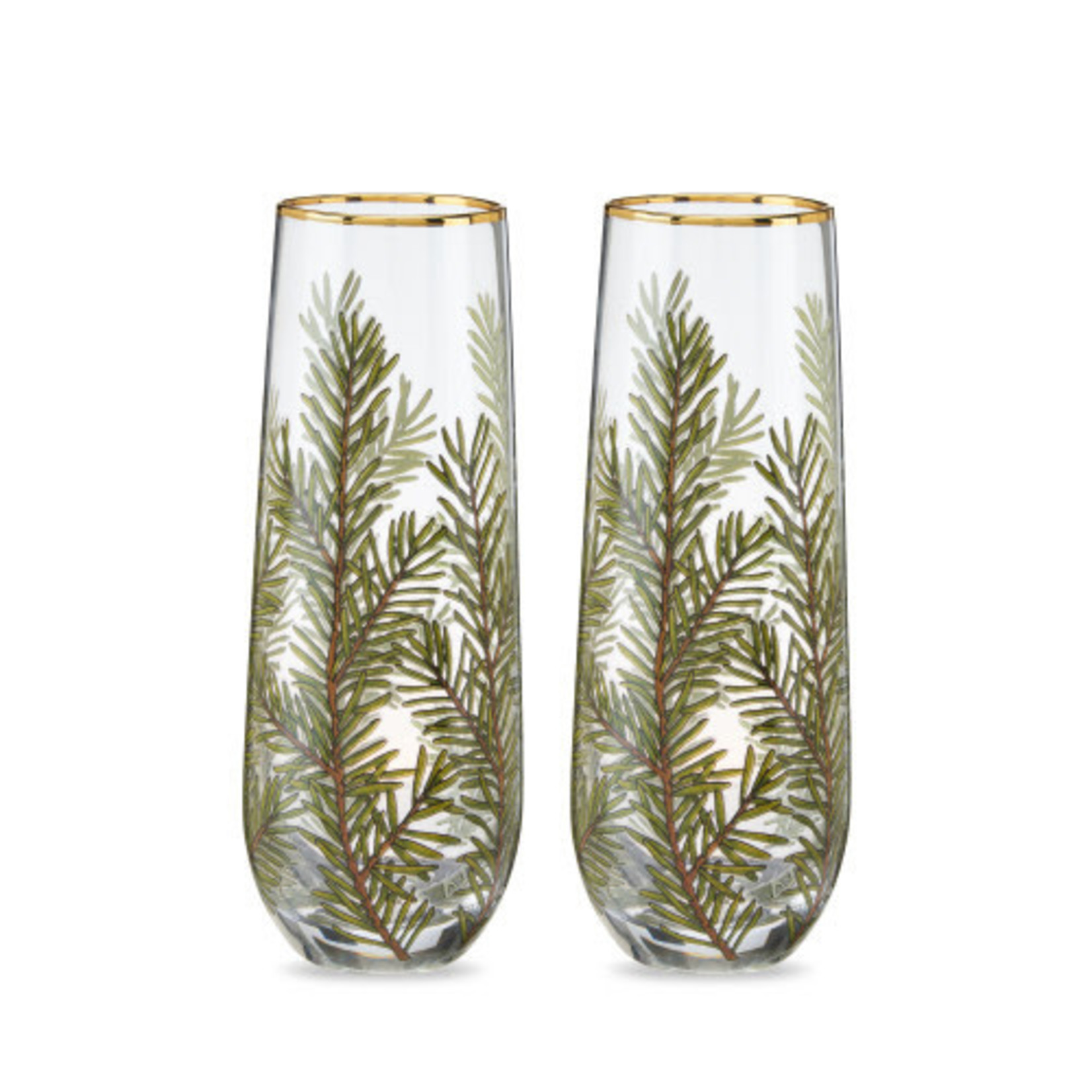 Woodland Stemless Champagne Flute Set