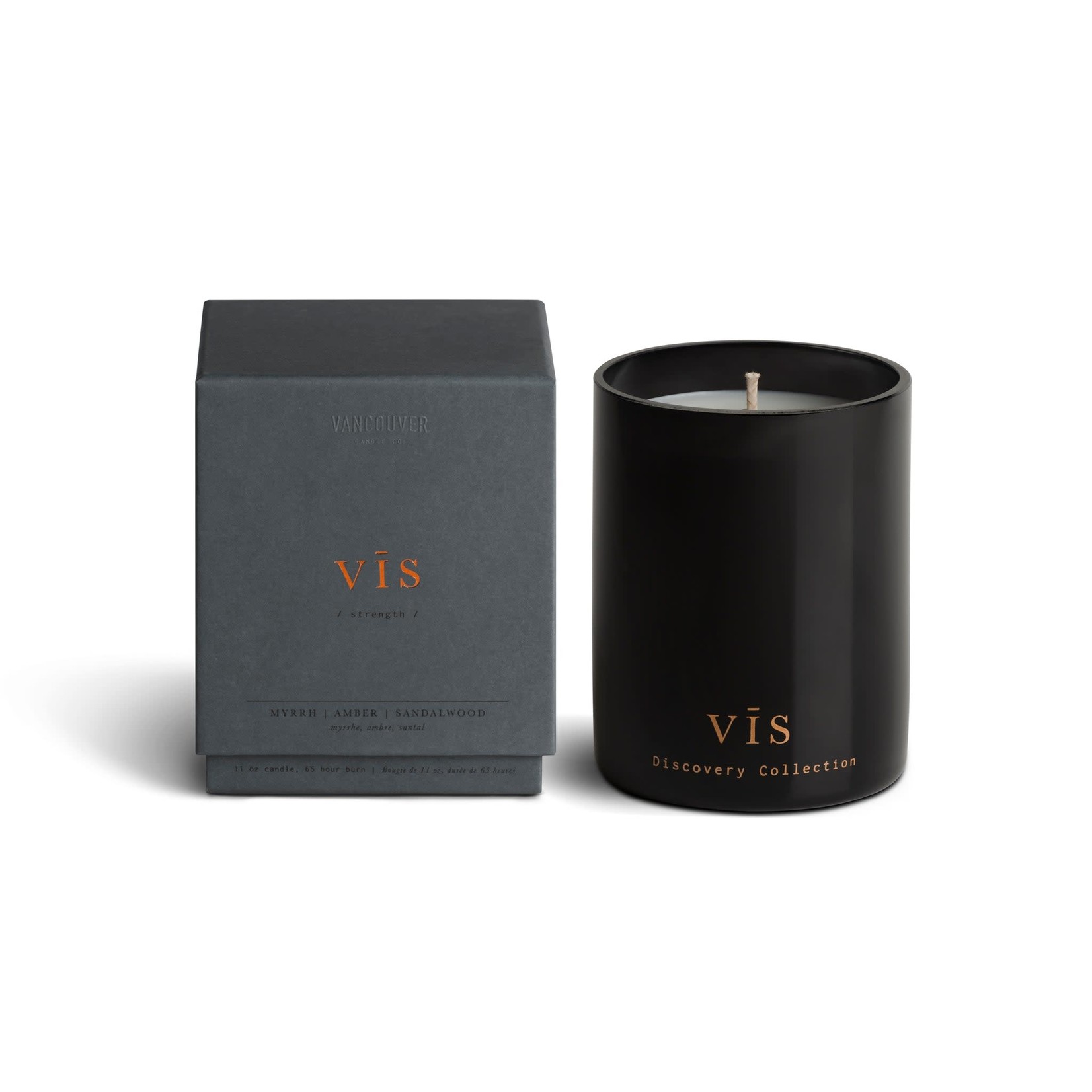 VIS - Single Wick Boxed Candle - Myrrh, Amber, Sandalwood