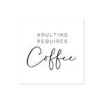 Adulting Coffee Cocktail Napkin