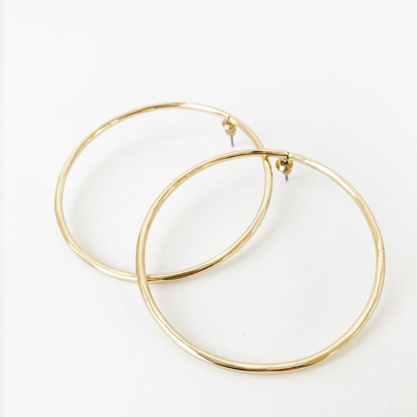 Shiny Gold Delicate & Big Hoops