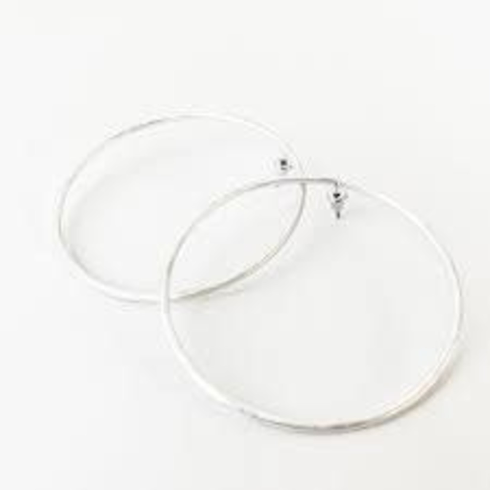 Shiny Silver Delicate & Big Hoops