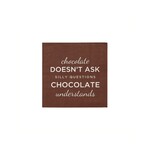 Cocktail Napkin - Chocolate Understands