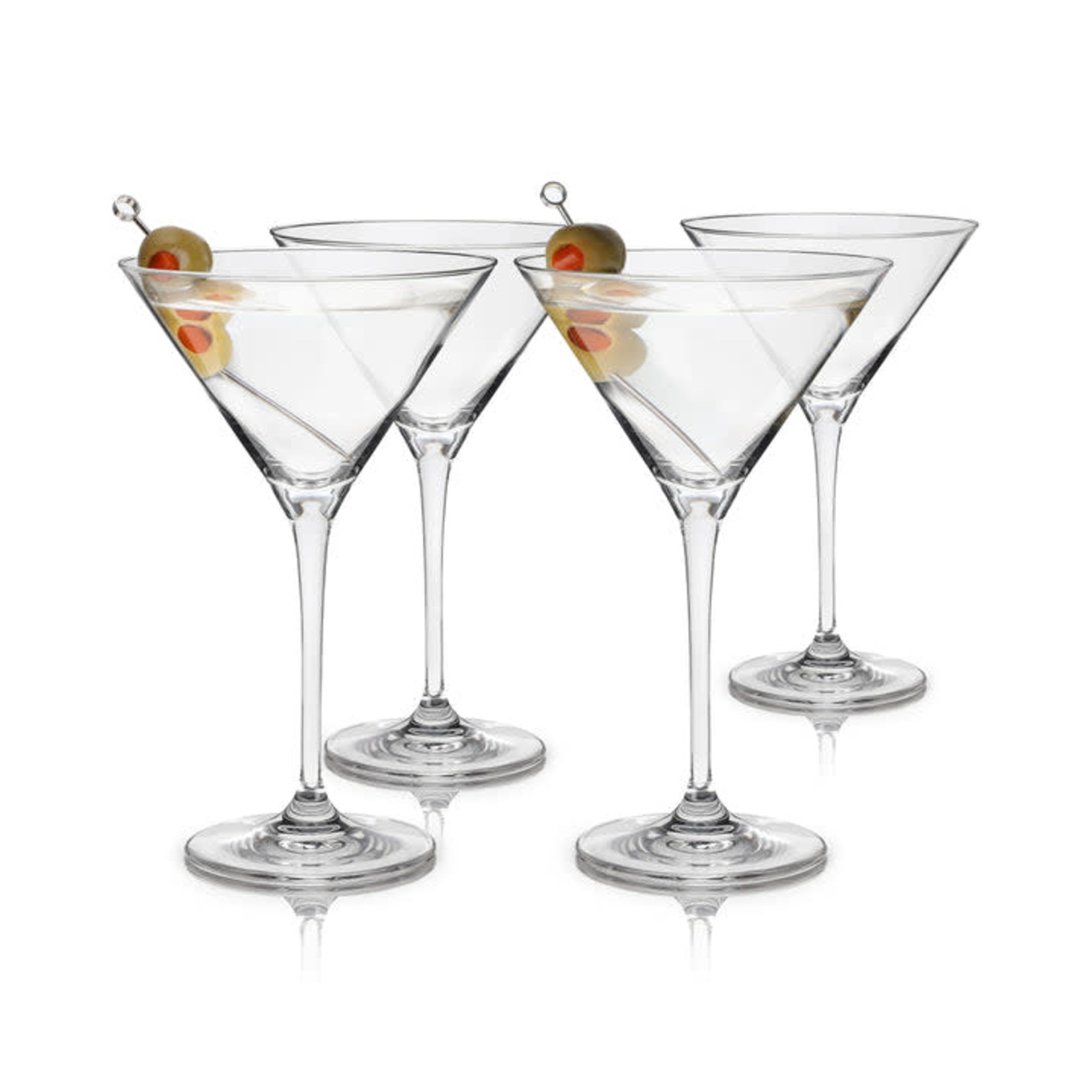 European Crystal Martini Glasses by Viski - Set of 4