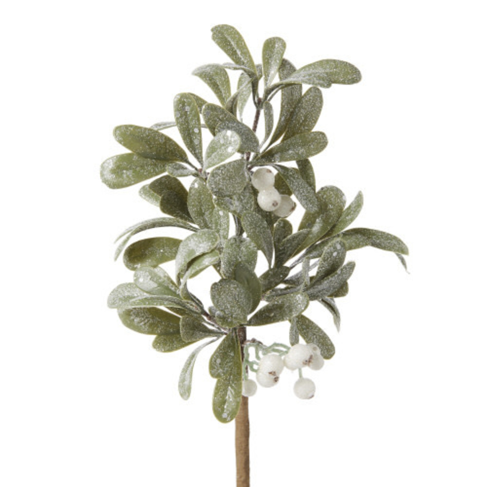 13" Iced Mistletoe Pick