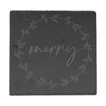 Merry Etched Slate Board - Square