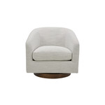 Oscy Swivel Chair -  Splashed White
