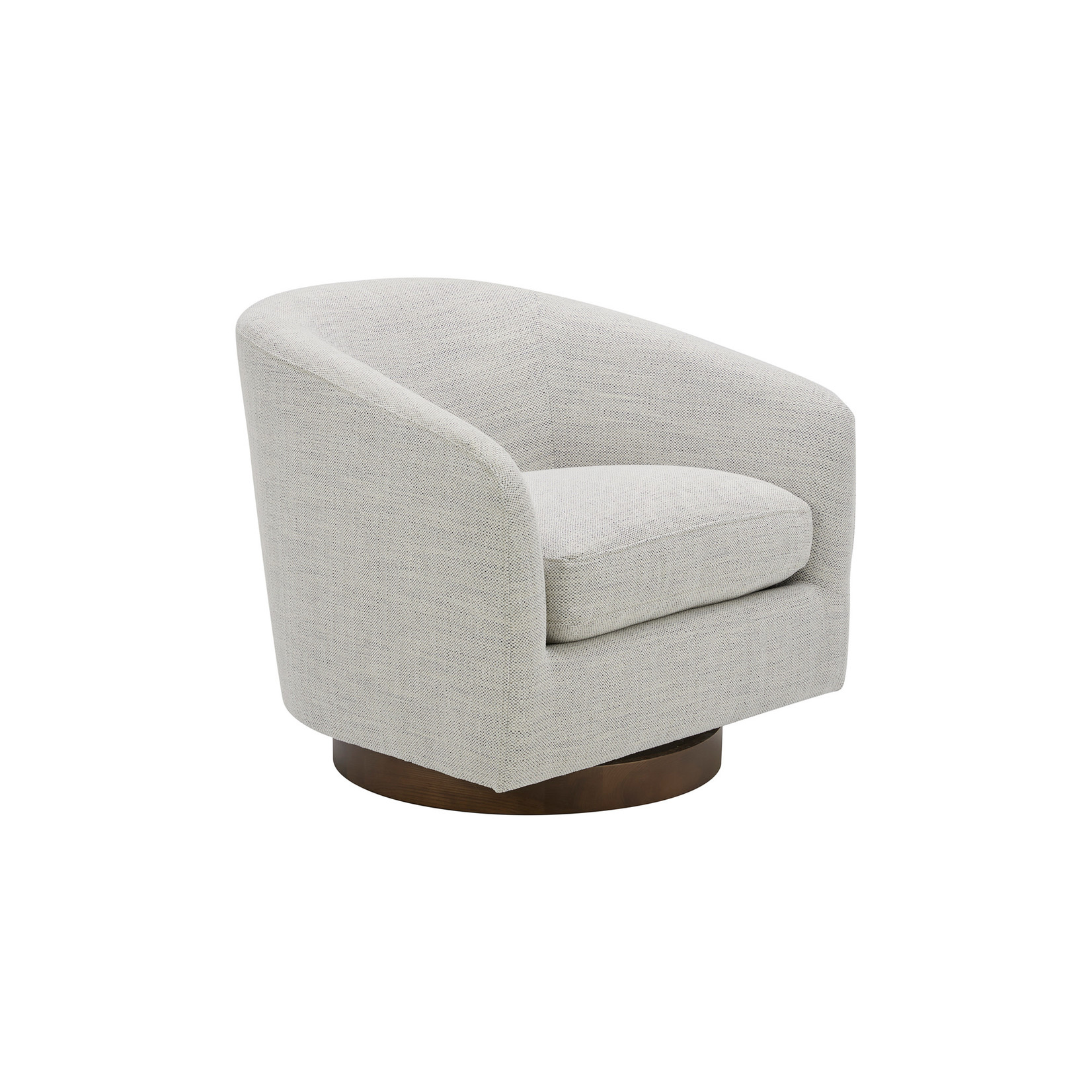 Oscy Swivel Chair -  Splashed White