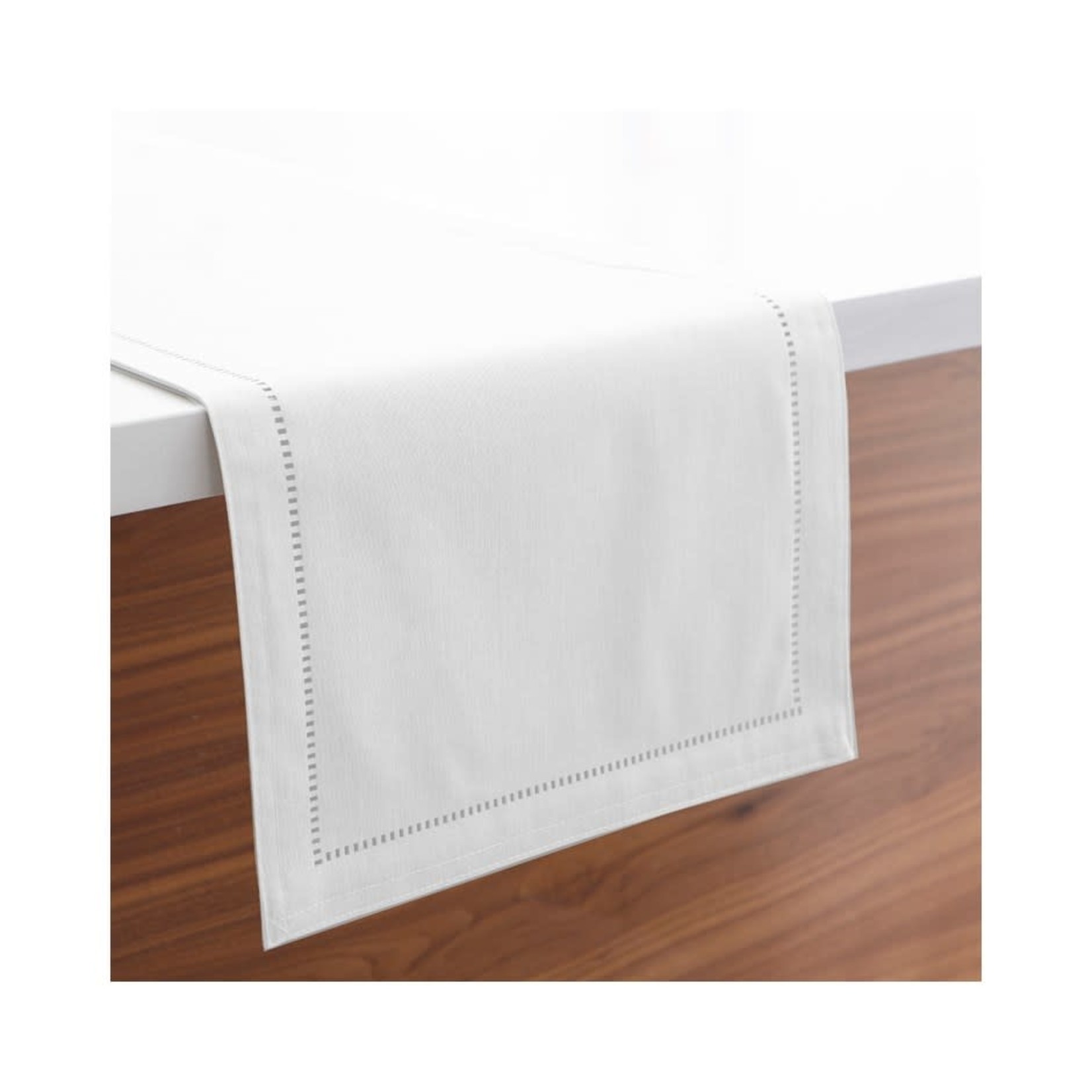 Linen Look Table Runner 14x72 - White