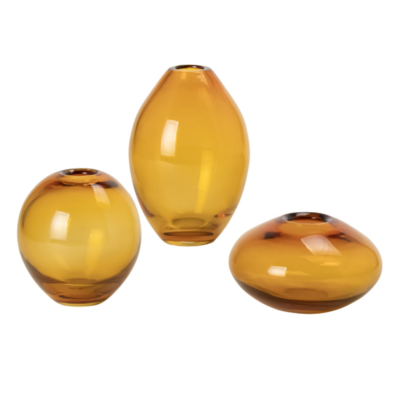 Mini Luster Vase set of 3 - Amber