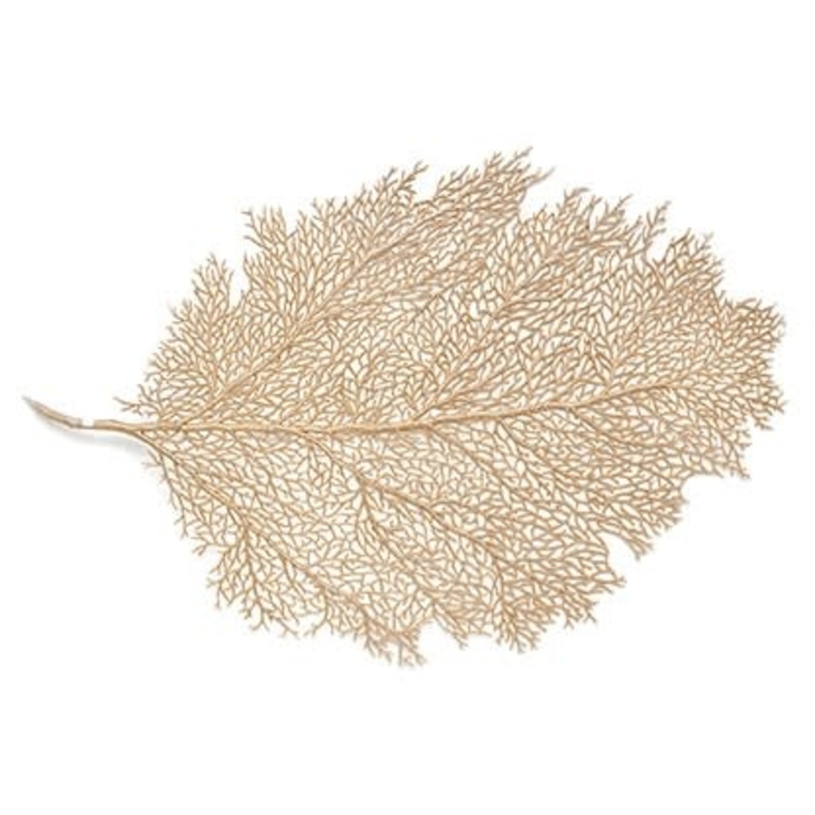 Medium Gold Metallic Leaf Placemat