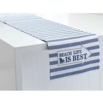 Beach Life Is Best Table Runner 13x72 - 100% Cotton washable