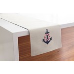 Nautical Table Runner 13x72 100% cotton - washable