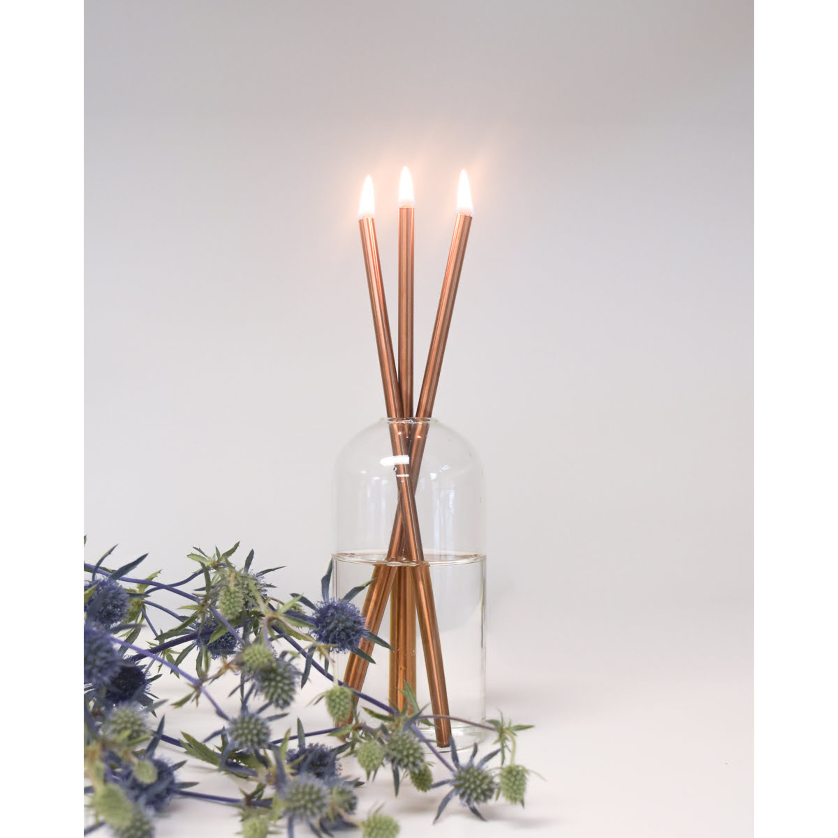 Champagne Candle Sticks - set of 3