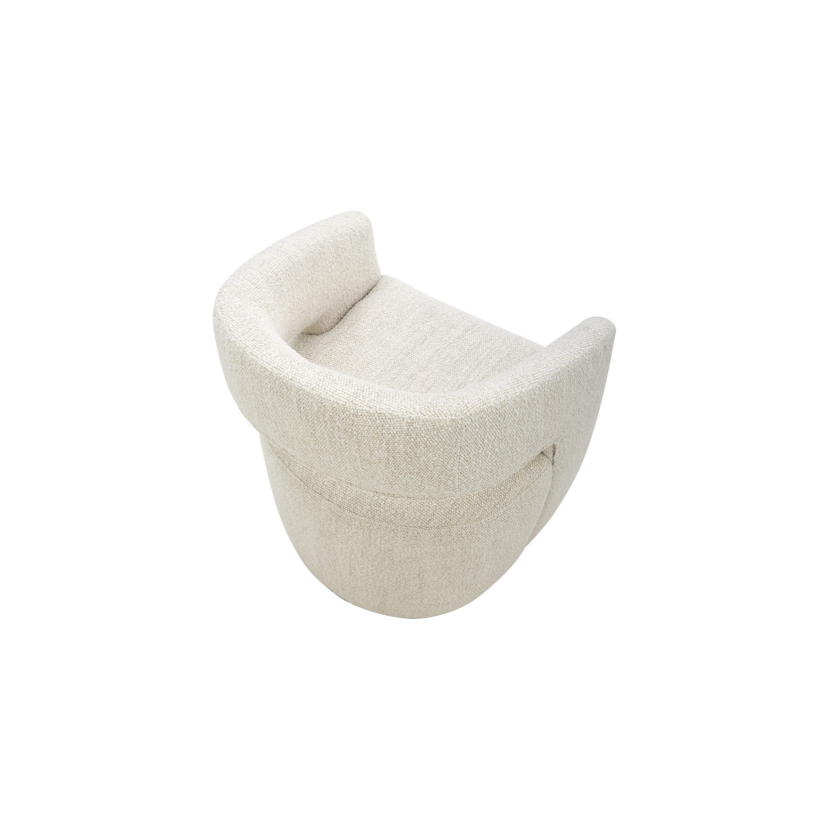 Barrow Swivel Dining Chair - White Mist