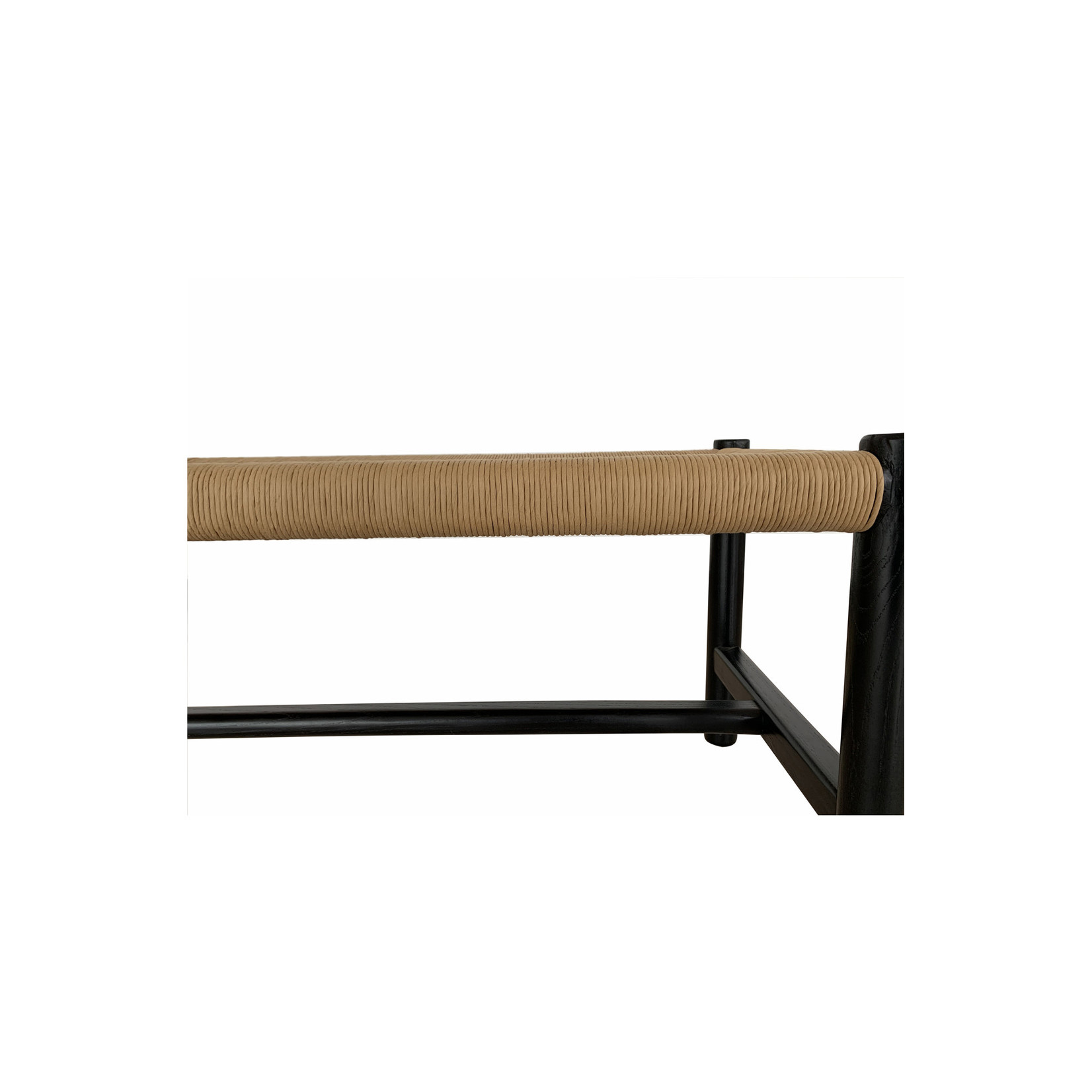 Hawthorne Bench - Black  48"