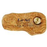 Olive Wood Chopping Board - Eat Well, Drink Good Wine, Laugh Often - 40 cm