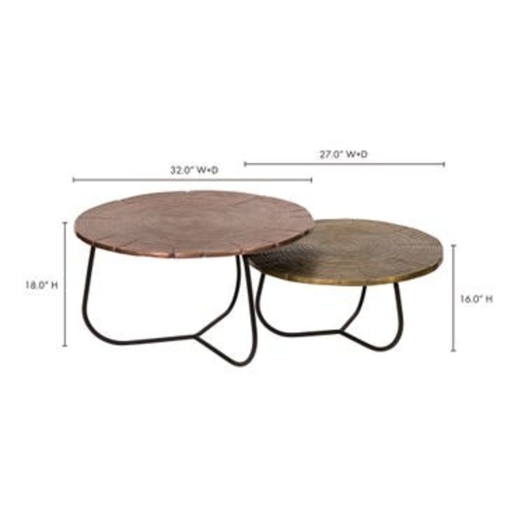 Cross Section Table - Set of 2