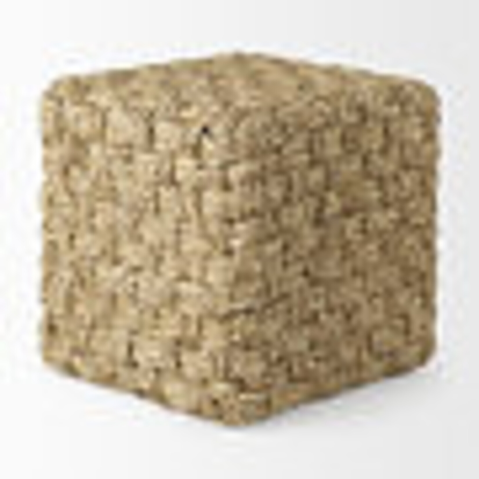 Adele Seagrass Woven Pouf