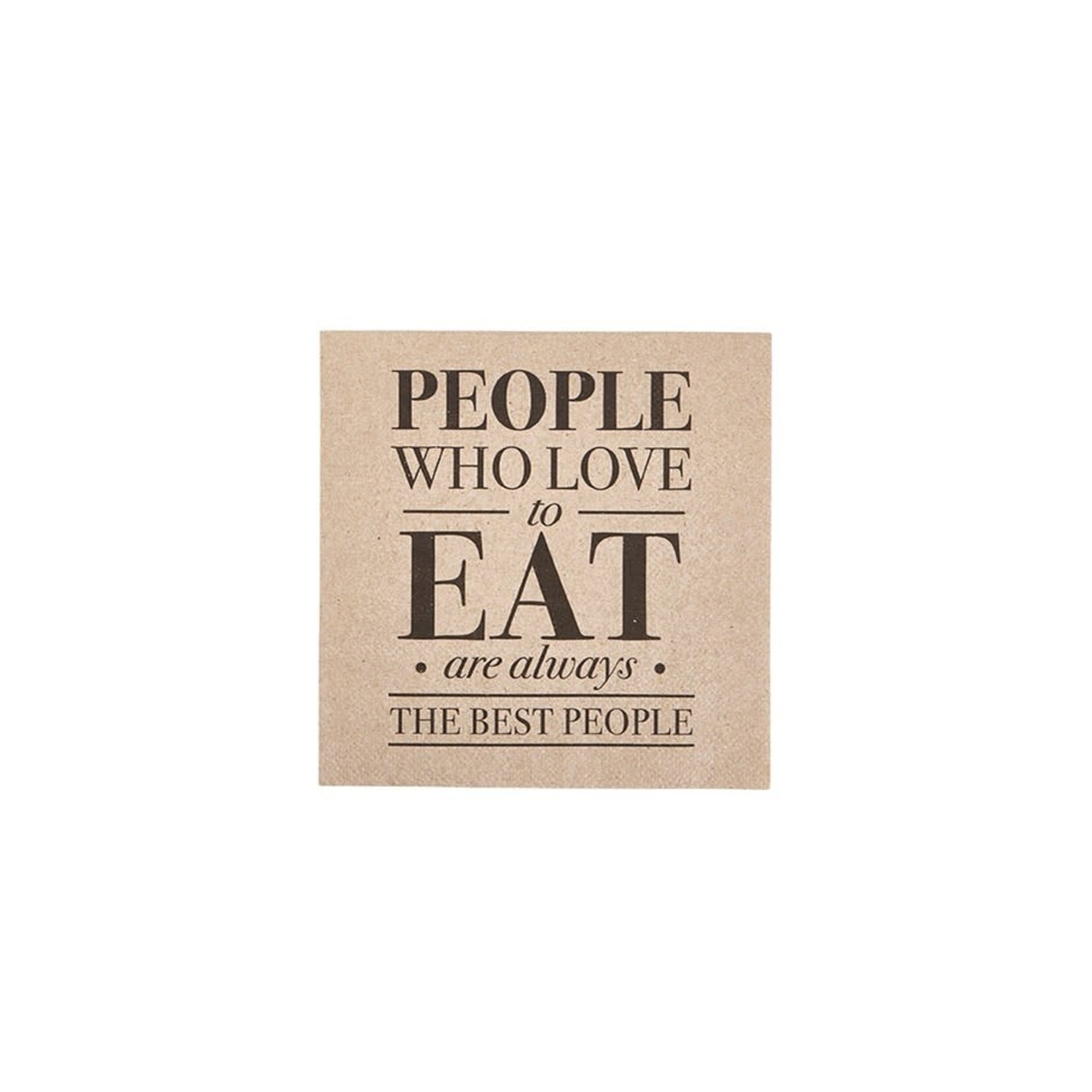People Who Love to Eat - Cocktail Napkin