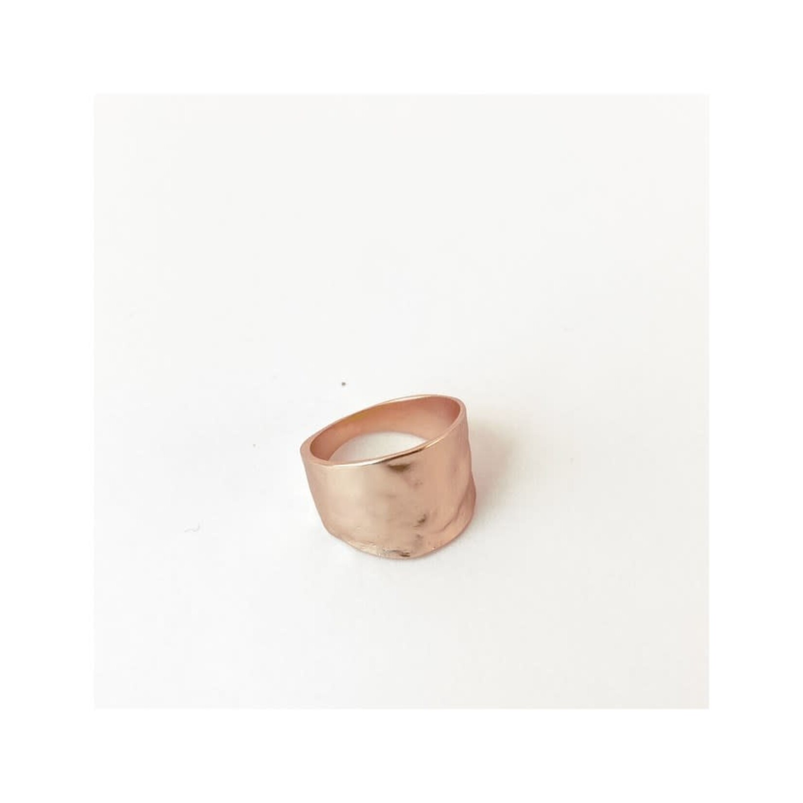 Rose Gold Textured Sized Ring