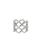 Lattice Napkin Ring Silver