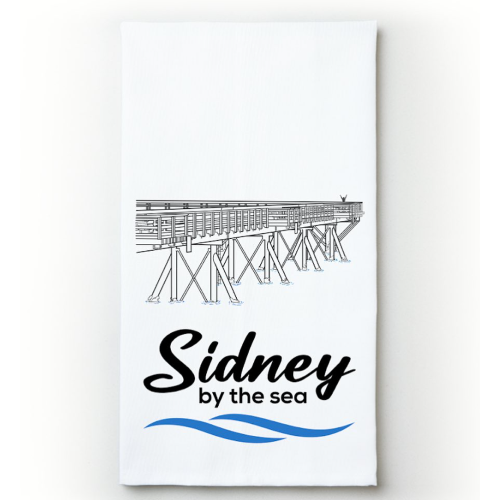 Sidney By The Sea - Tea Towel - Wharf
