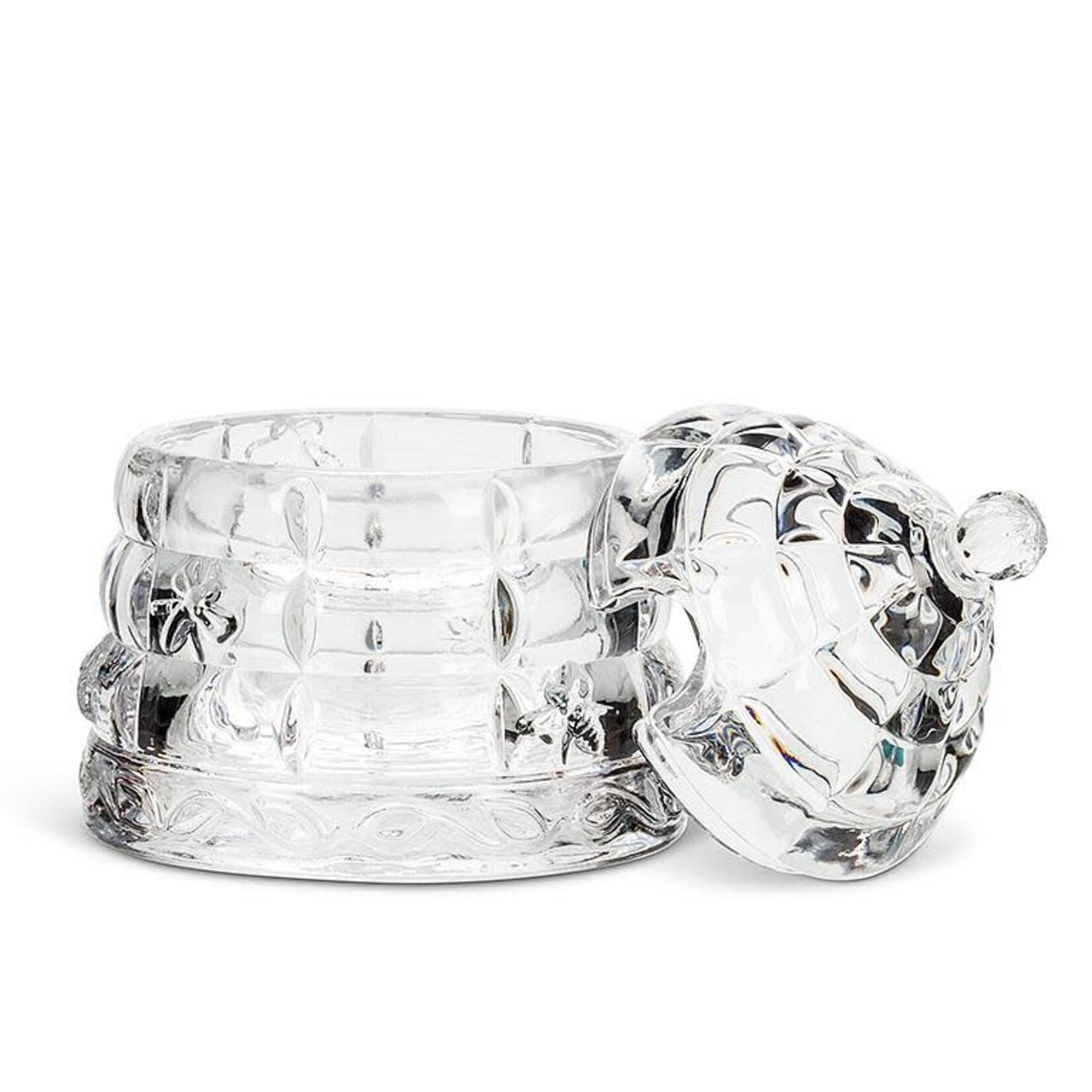 Glass Beehive Honey Pot with Lid