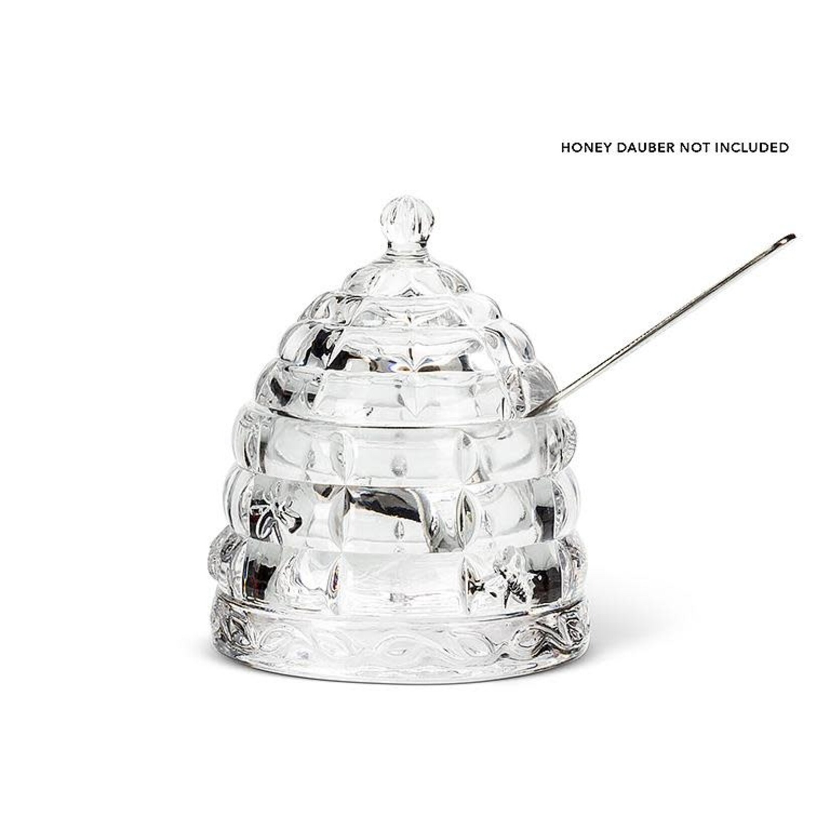 Glass Beehive Honey Pot with Lid