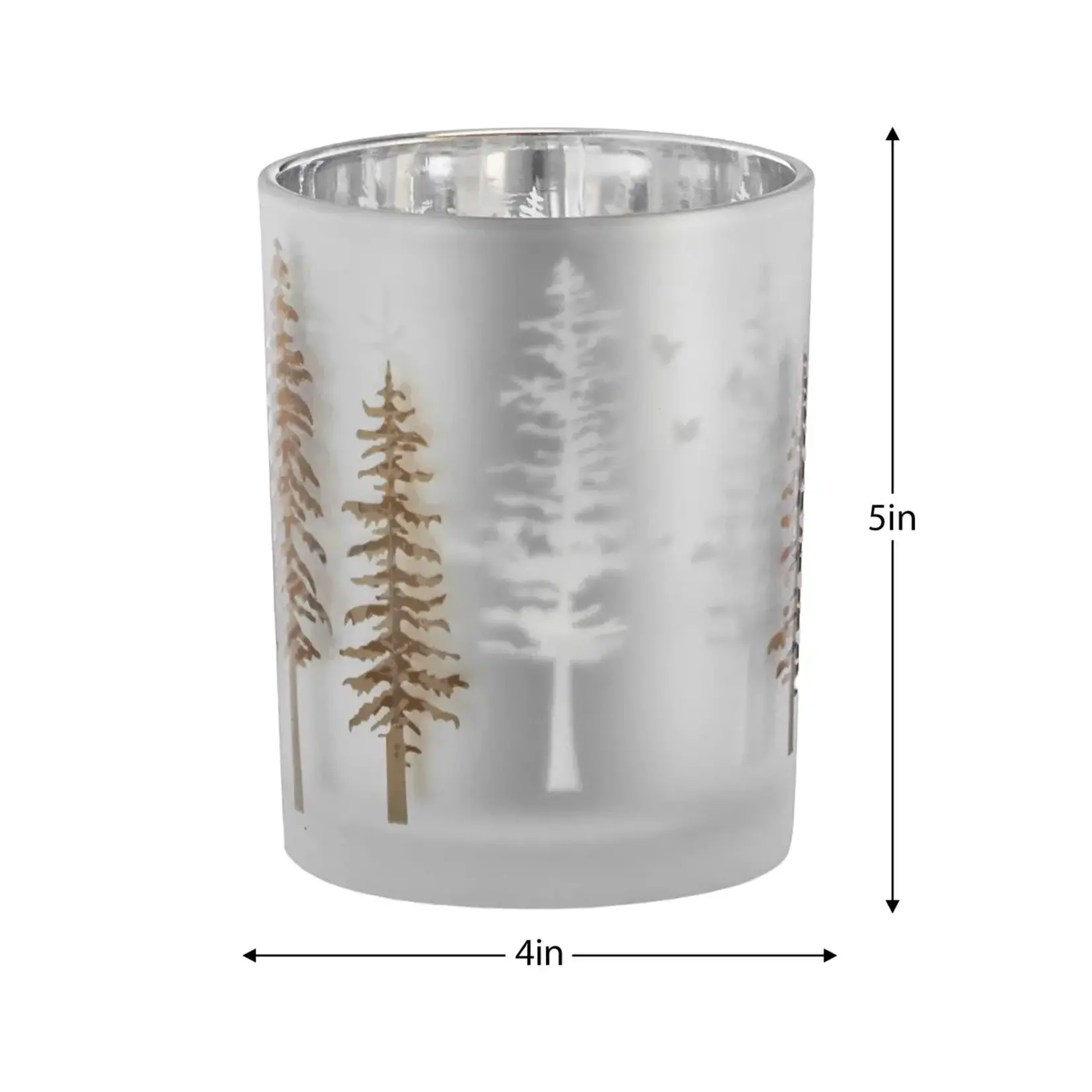 Woodland Pine 4x5 Hurricane Vase
