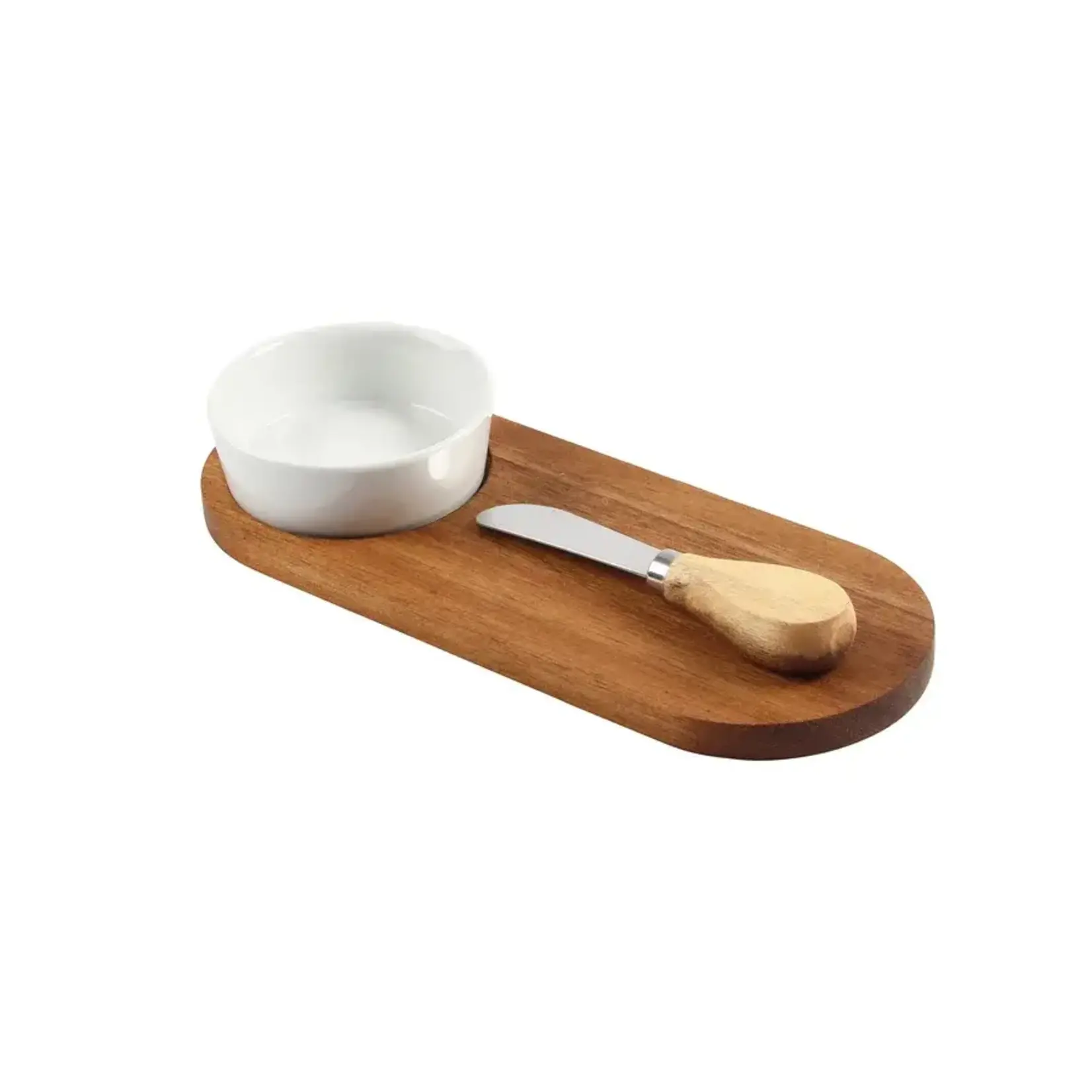 Cabo 3 Piece Serving Set w/ Spreader - White