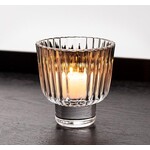 Ribbed Glass Tealight Holder