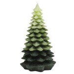 Chunky Leaf Tree Candle - Green - Large