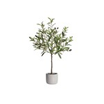 Olive Tree 28" Cement Potted Faux Plant