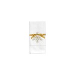Snowflake Embroidered Napkin - Gold - Set of 4