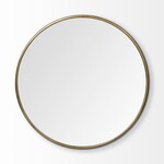 Piper Mirror - Large Gold Round Wall Mirror
