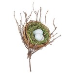 Nest with Eggs Stake 13"