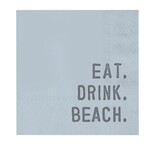 Eat Drink Beach - Cocktail Napkin