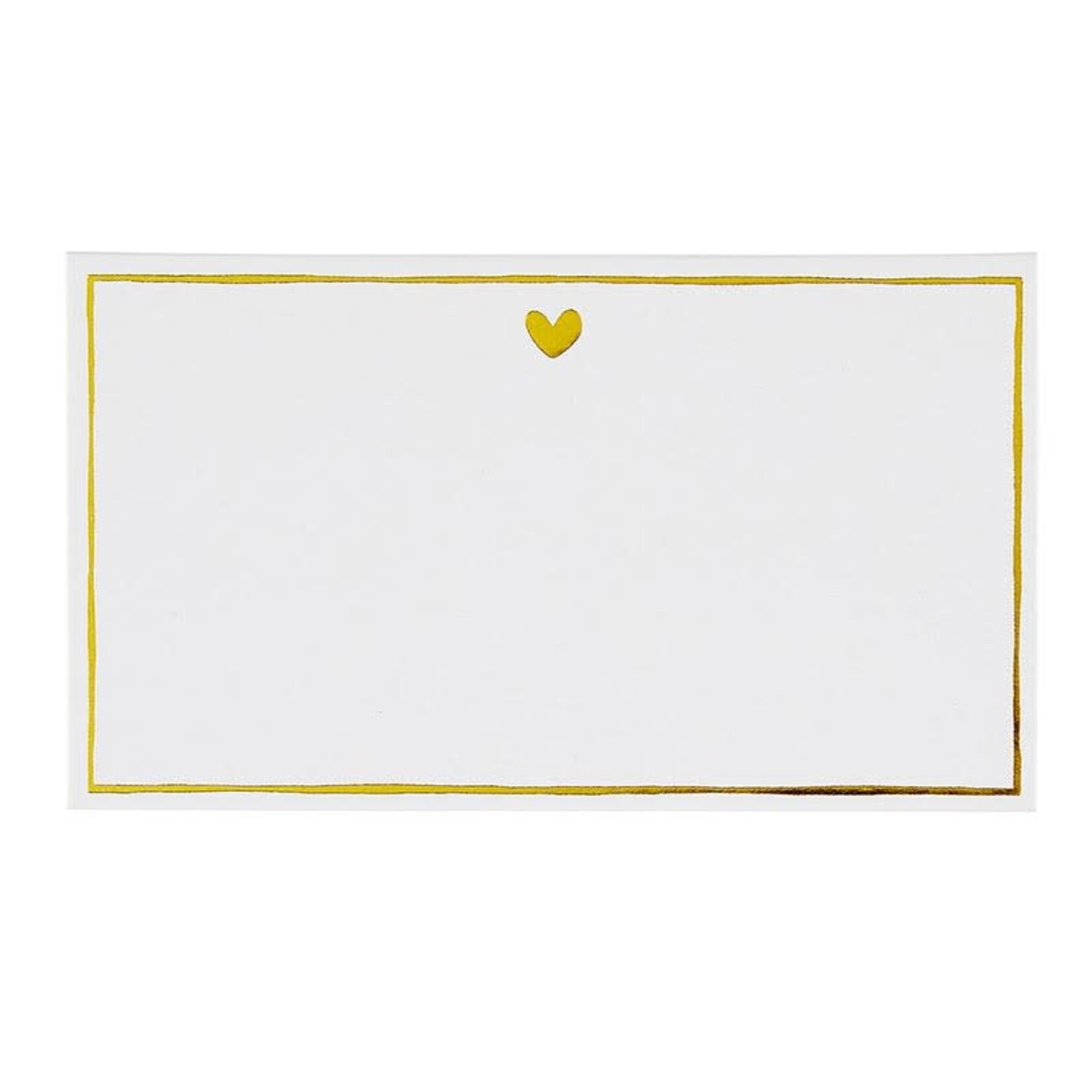 Place Cards - Gold Heart