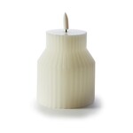 Cream Two-Tier LED Flameless Candle