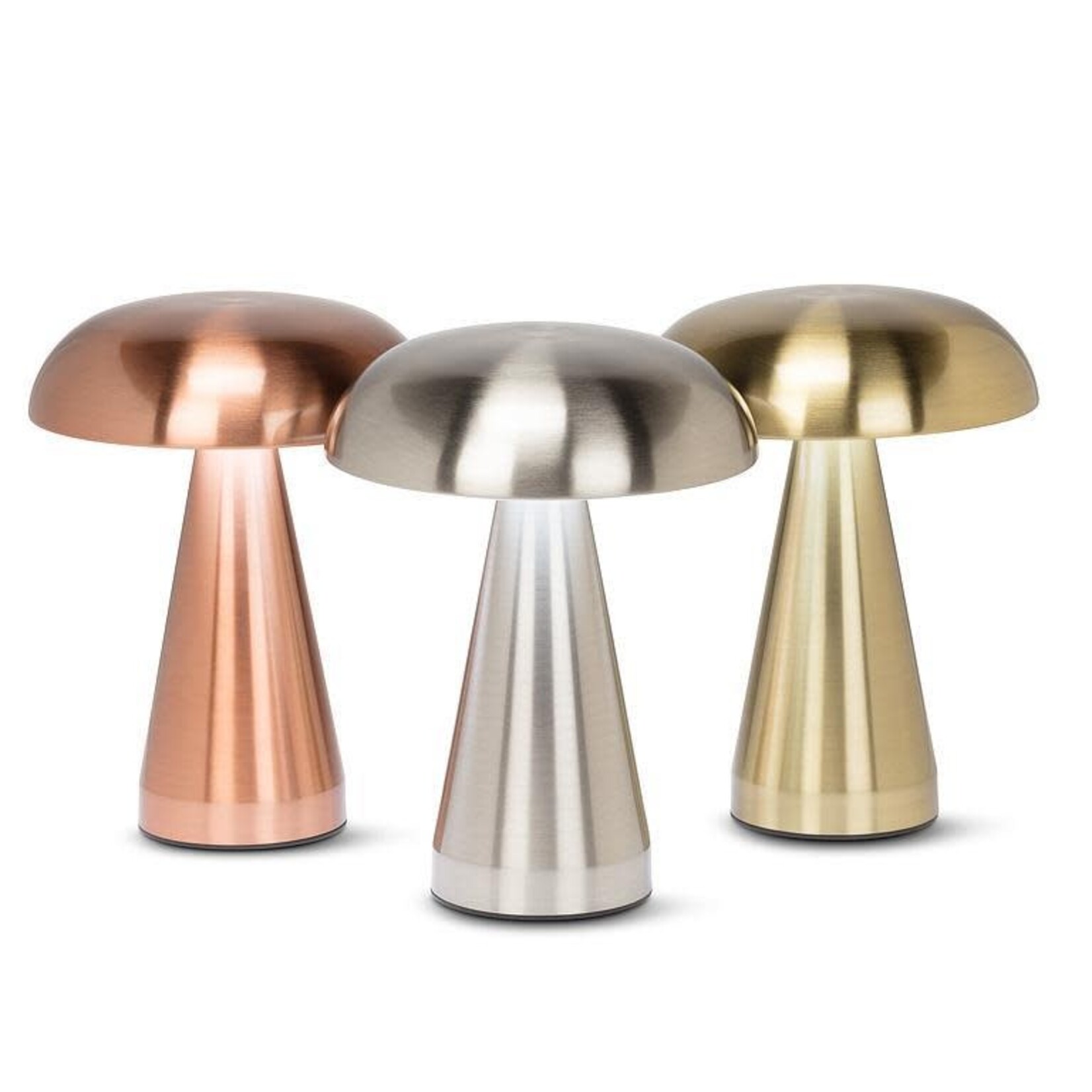 Metallic Mushroom LED Table Light - Silver