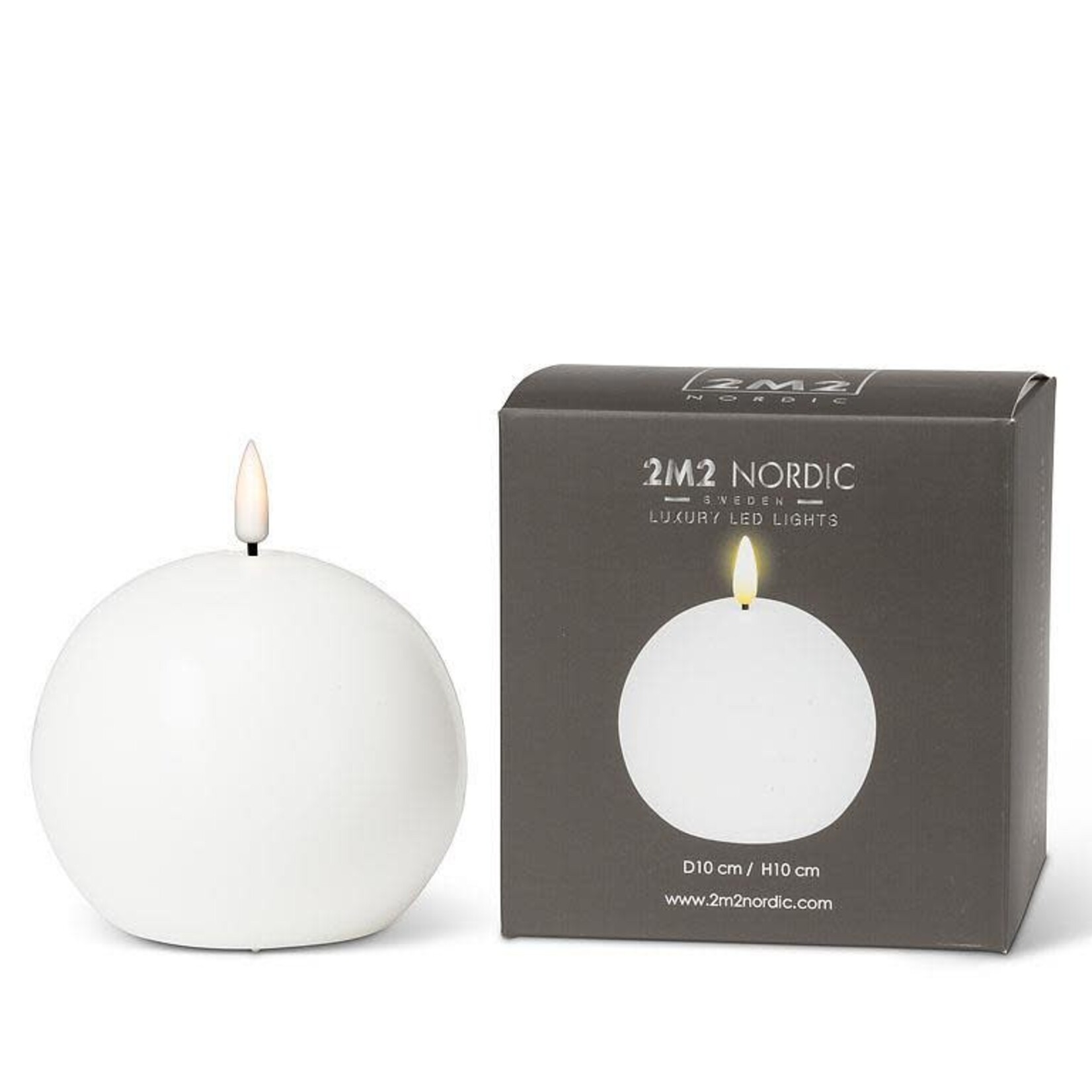 White LED Ball Candle
