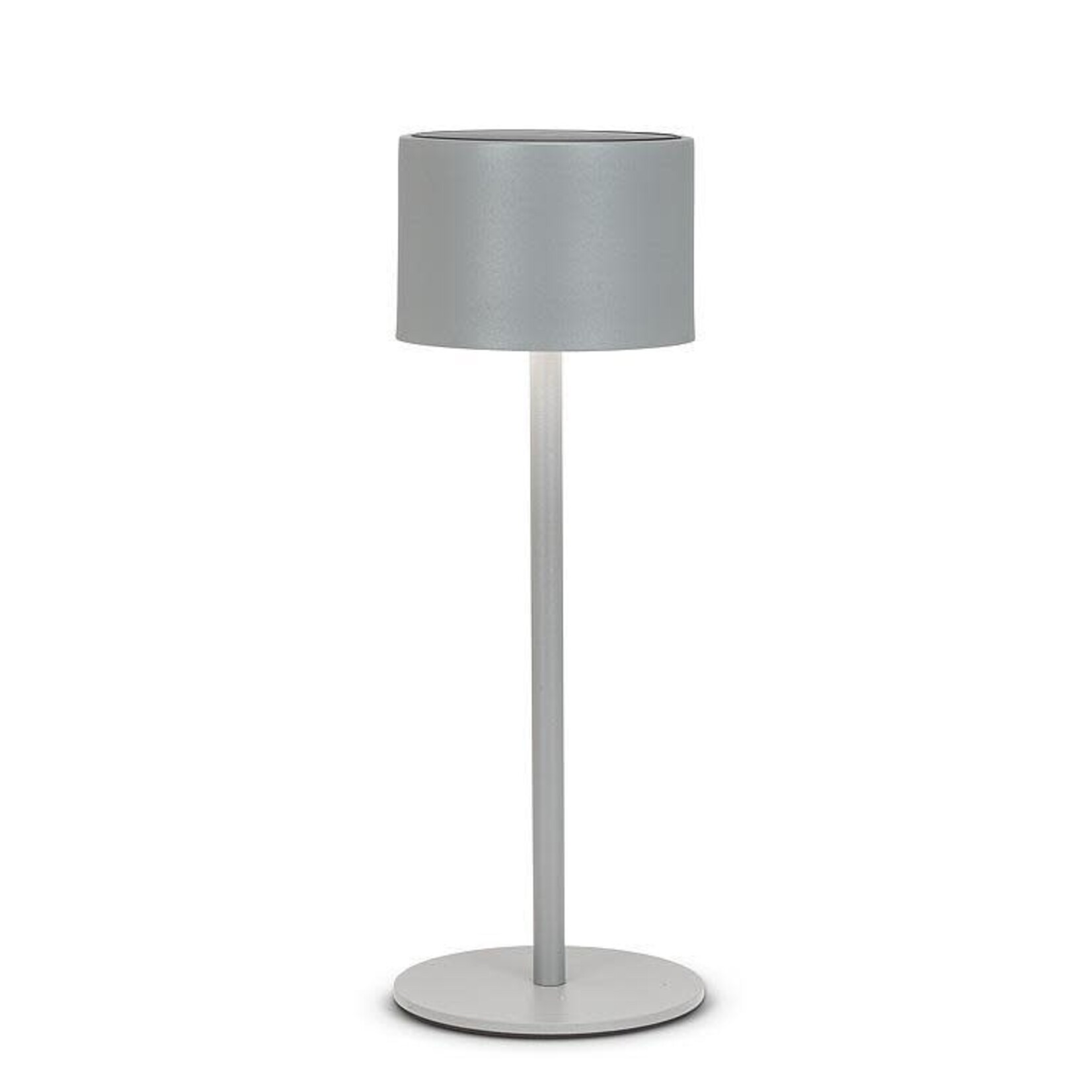 Classic Solar LED Outdoor Table Lamp - Grey