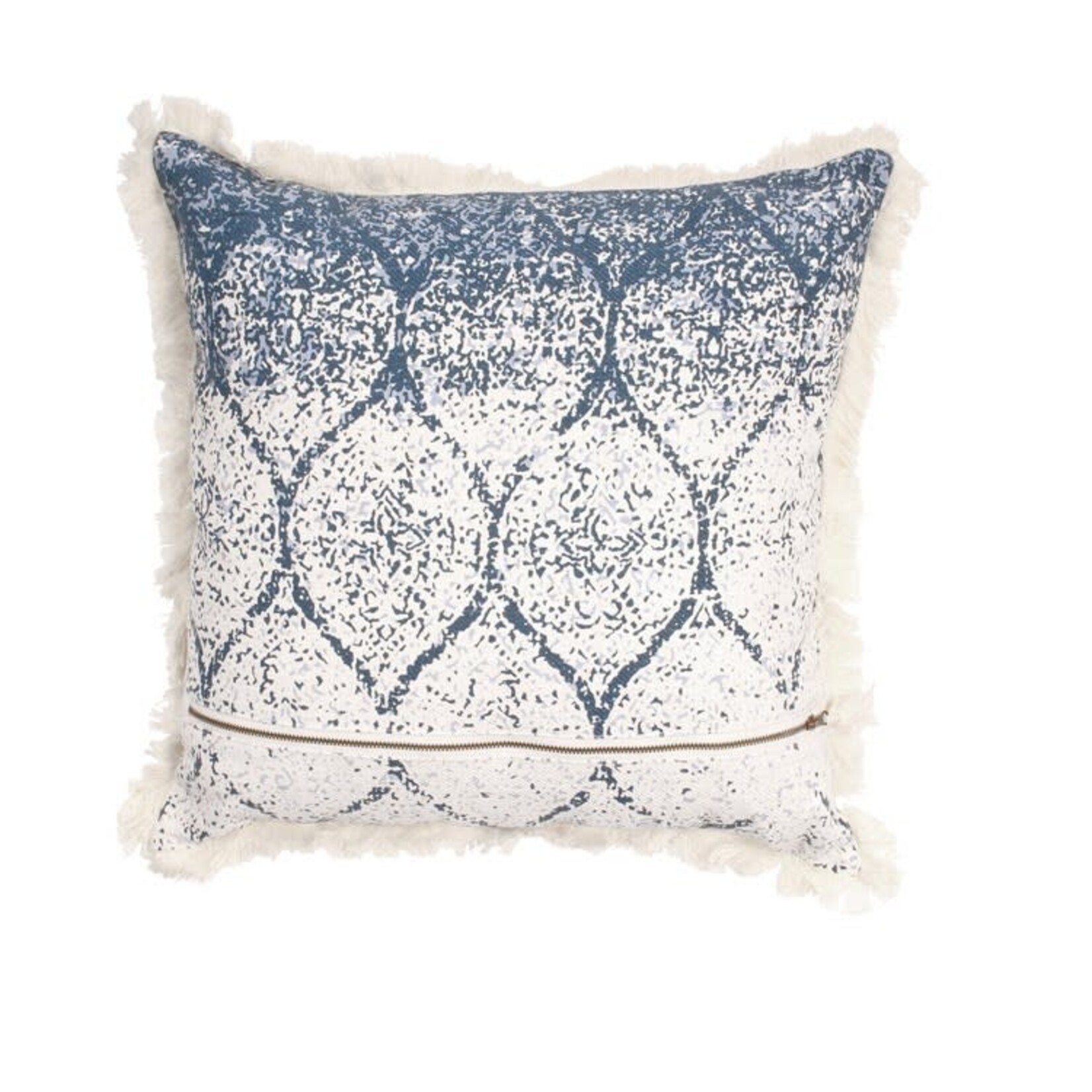 Blue Wave Pillow Cover 18 x 18